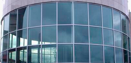Тонирование (тонировка) стекол в домах, офисах, фасадах зданий